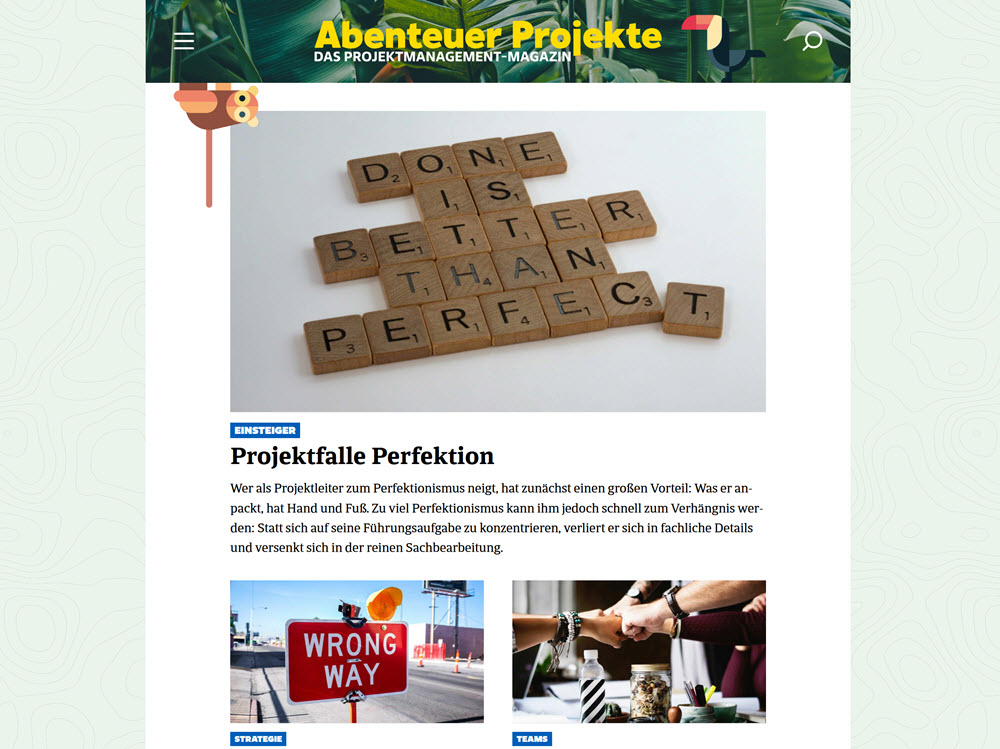 Blog Abenteuer Projekte