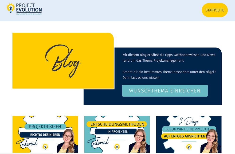 Blog Project Evolution