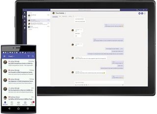MS Teams is also available on mobile devices MS Teams is also available on mobile devices