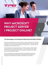 Why MS Project Server / Project Online