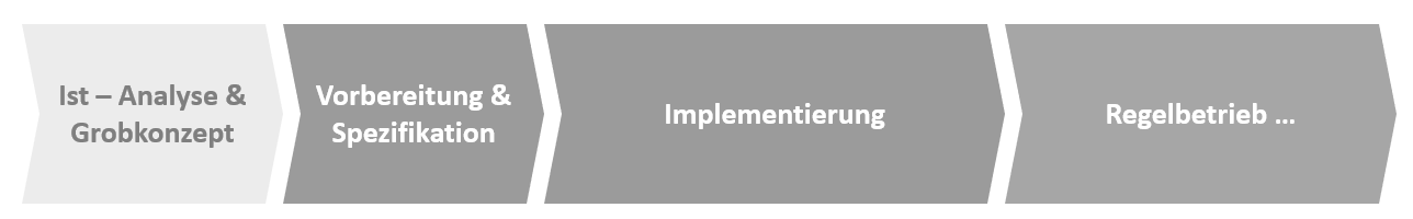 PMO einführen - Stufe 1