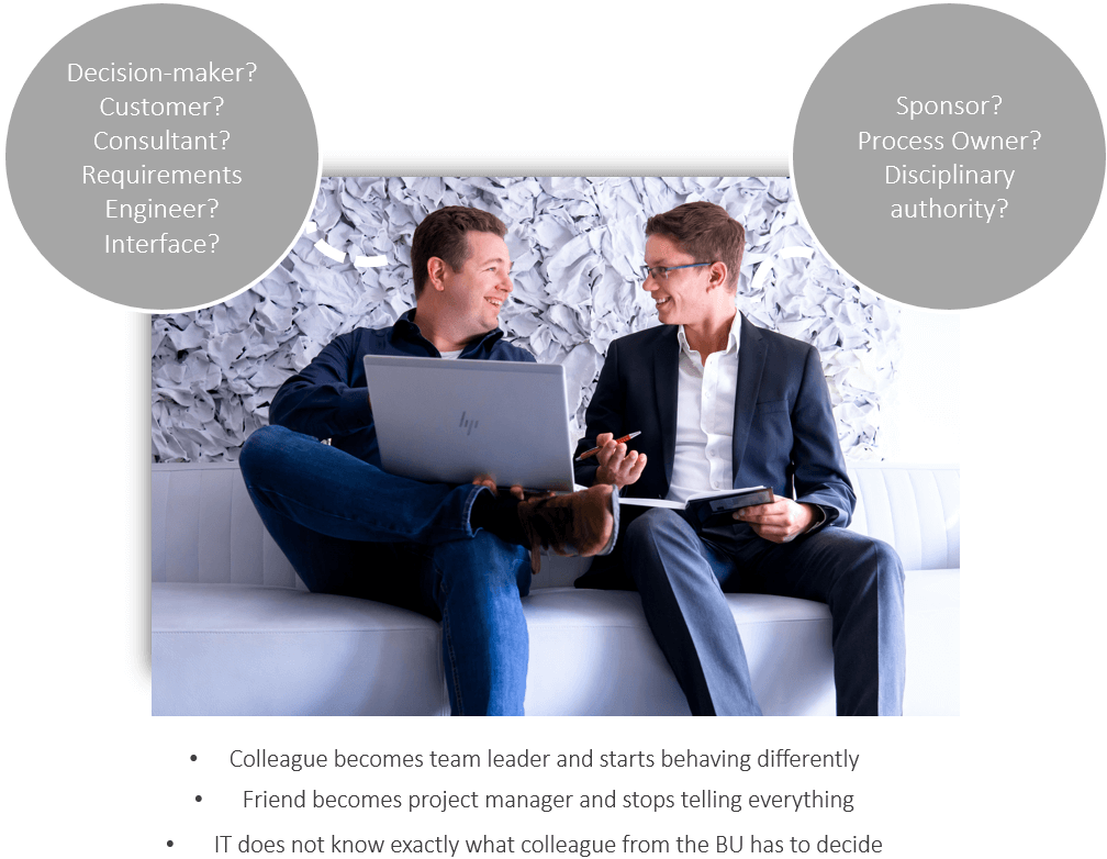 Possible role conflicts in projects