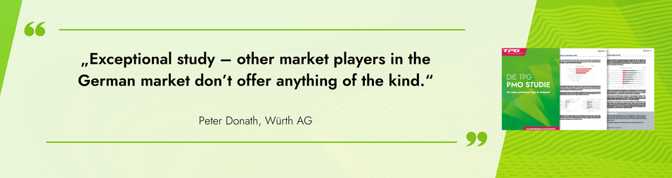 PMO Survey: Quote Peter Donath, Würth AG