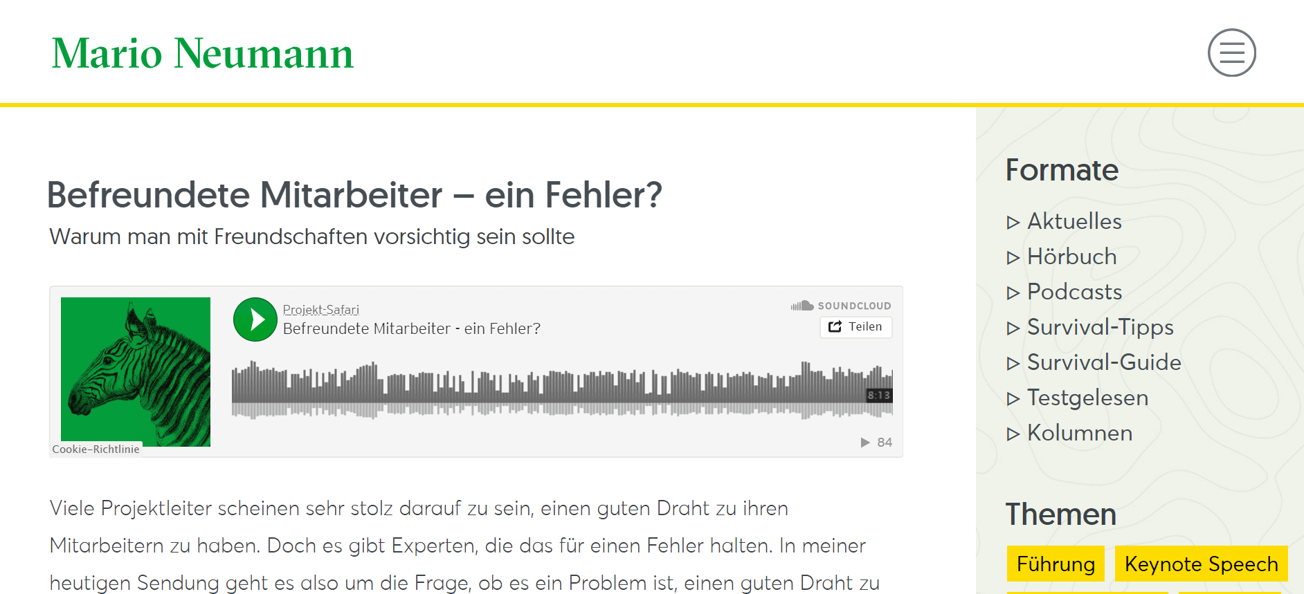 Projektmanagement-Podcasts Projekt-Safari