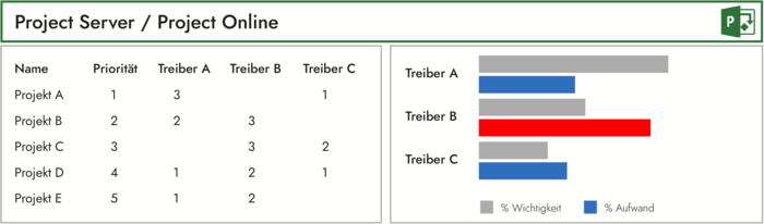 MS Project Server Portfolioplanung