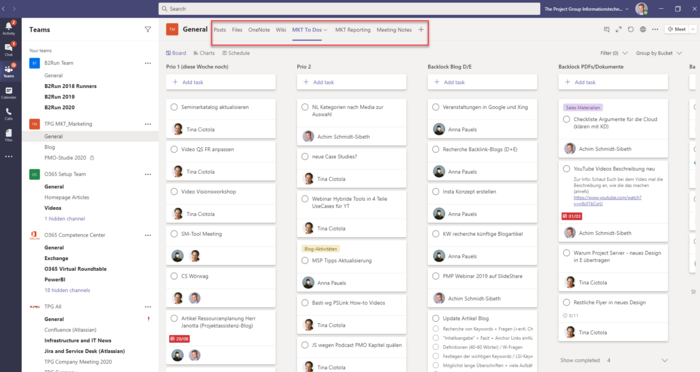 MS Teams Planner Integration