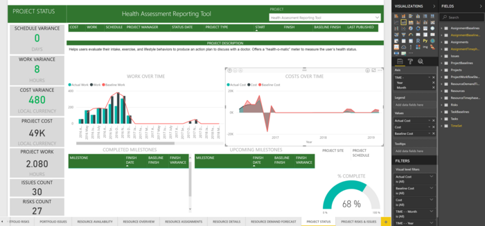 Power BI Project Status Report