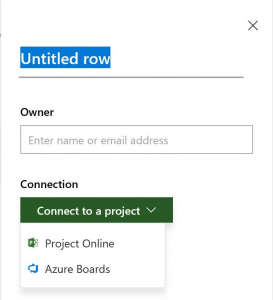 Adding a project to Project Roadmap