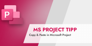 MS Project Kopieren und Einfügen
