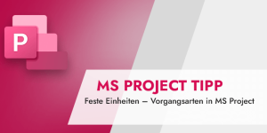 Feste Einheiten – Vorgangsarten in MS Project (MS Project Tipp)