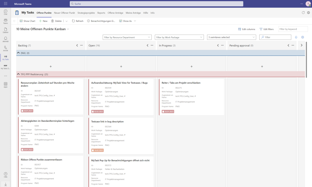 la gestion de projets avec Microsoft Teams